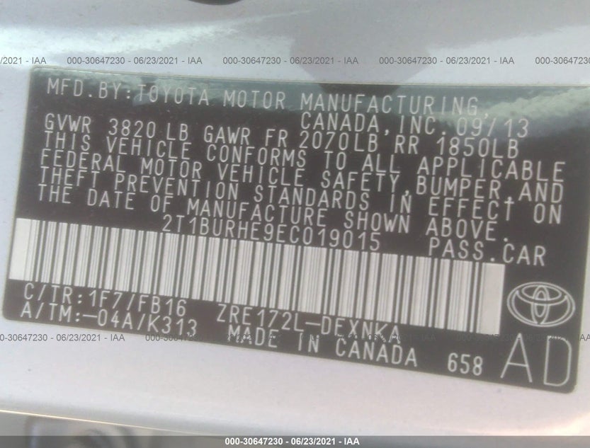 2T1BURHE9EC019015