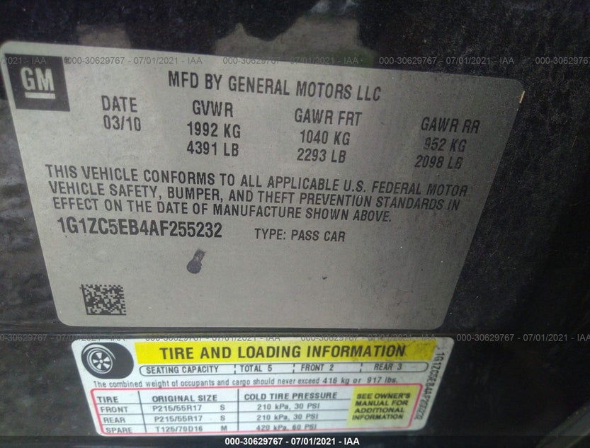 1G1ZC5EB4AF255232