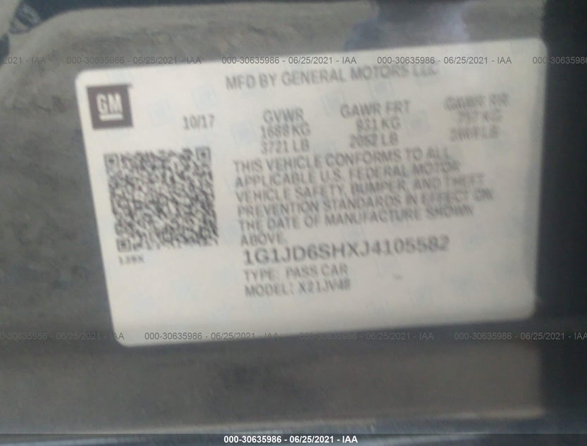 1G1JD6SHXJ4105582