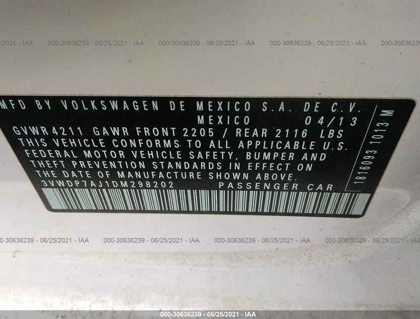 3VWDP7AJ1DM298202