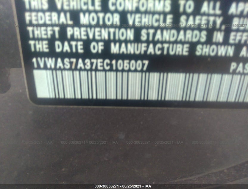 1VWAS7A37EC105007