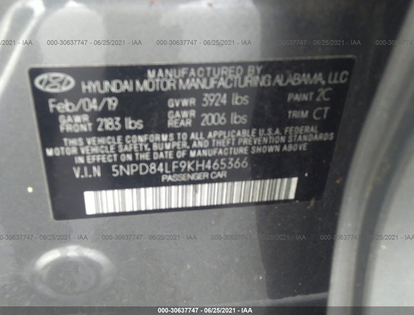 5NPD84LF9KH465366