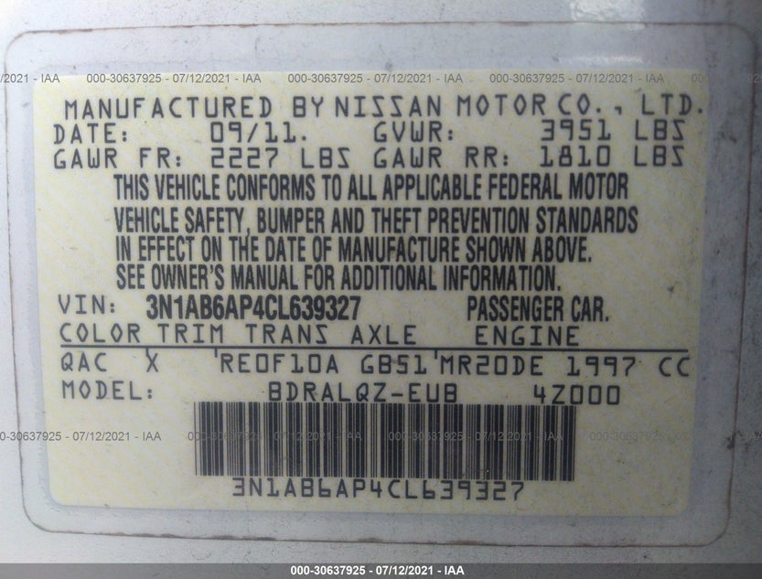 3N1AB6AP4CL639327