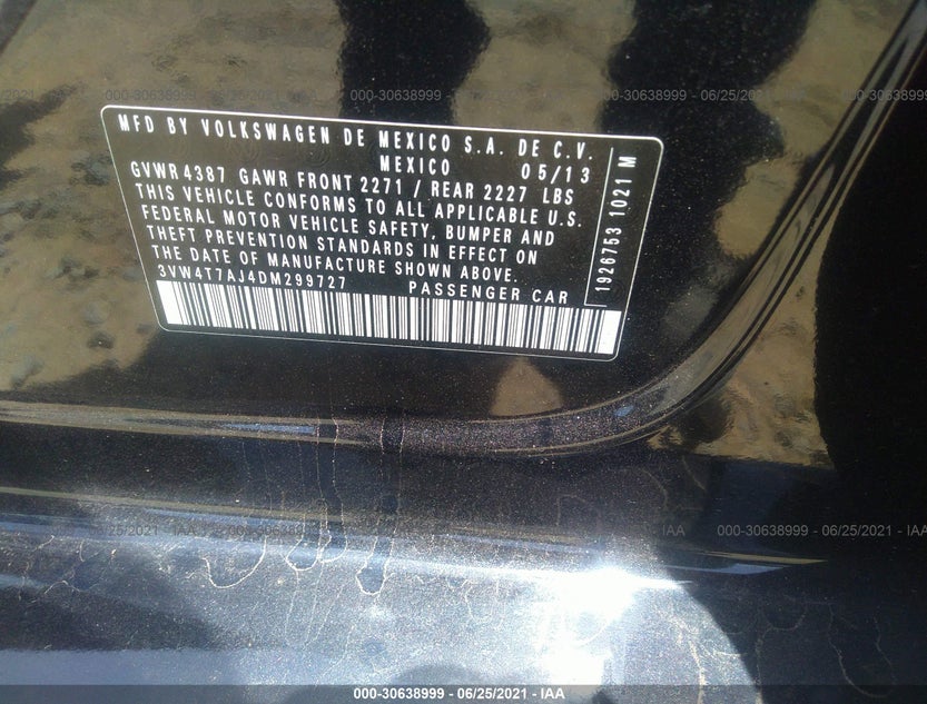 3VW4T7AJ4DM299727