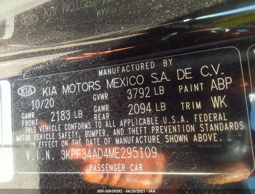 3KPF34AD4ME295109
