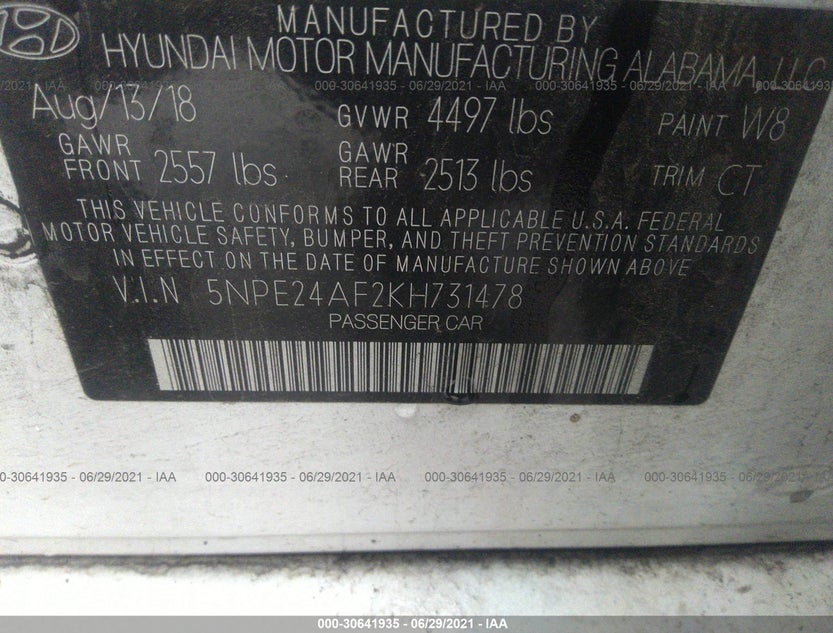 5NPE24AF2KH731478