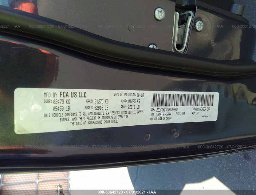 2C3CDXGJ1KH530599