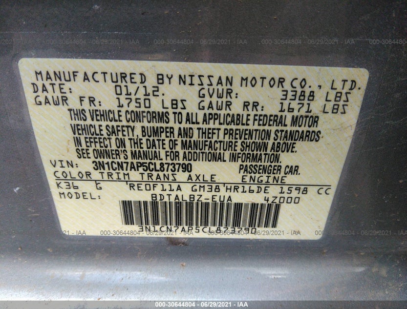 3N1CN7AP5CL873790