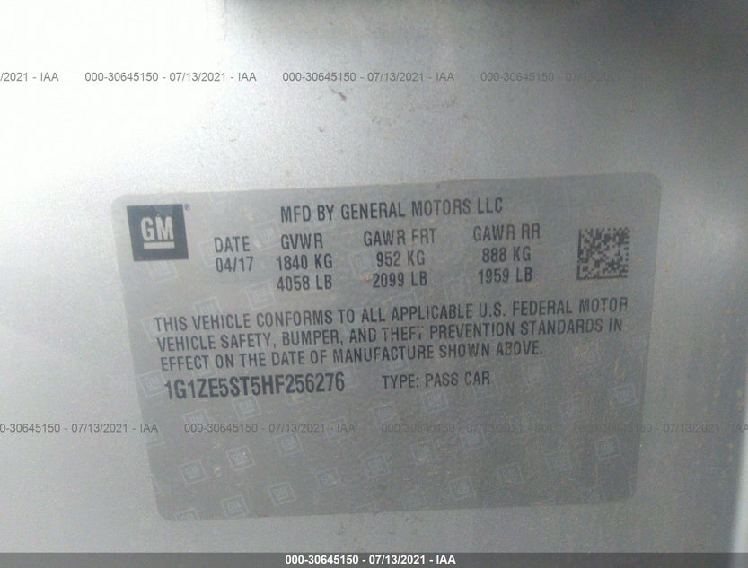 1G1ZE5ST5HF256276