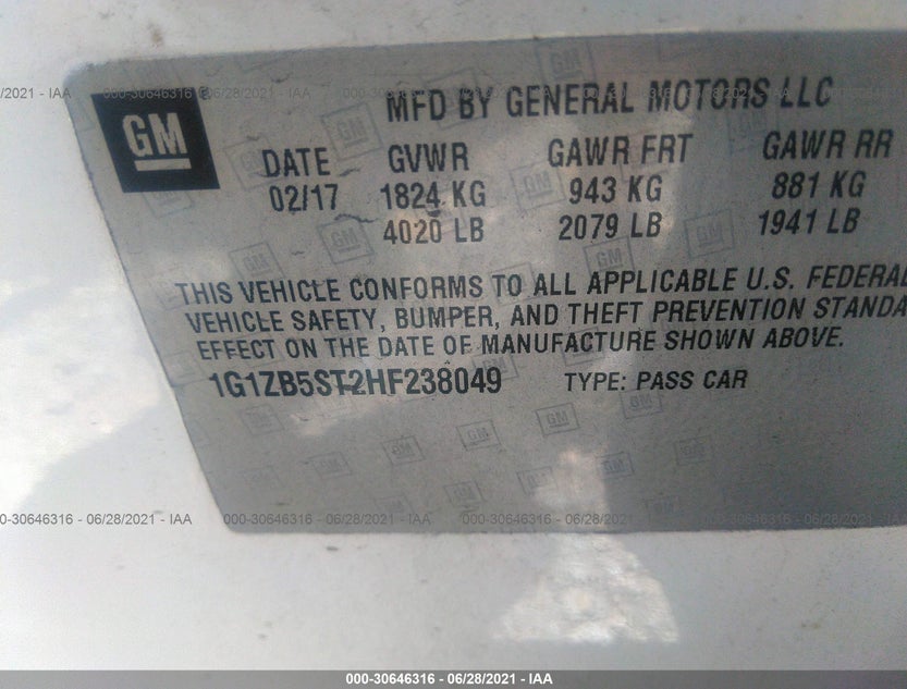 1G1ZB5ST2HF238049