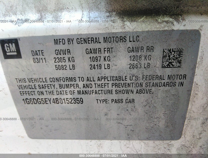 1G6DG5EY4B0152359