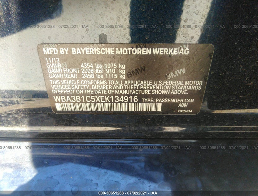 WBA3B1C5XEK134916
