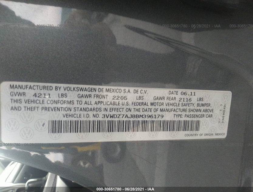 3VWDZ7AJ8BM396179