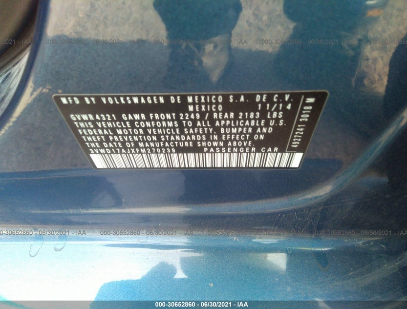 3VWD17AJXFM270239