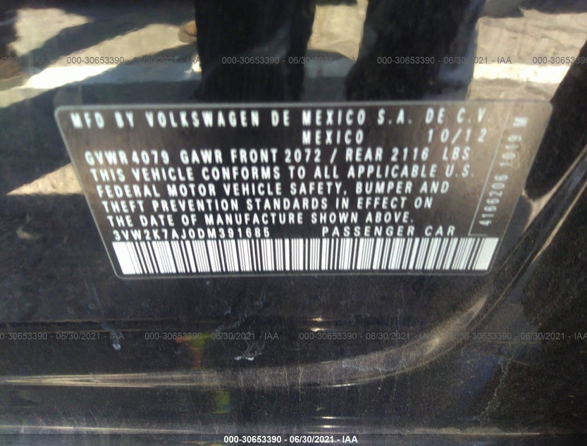 3VW2K7AJ0DM391685