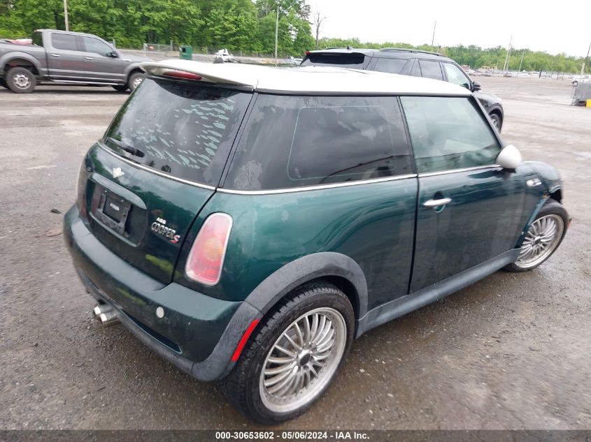 2004 Mini Cooper S VIN: WMWRE33484TD85644 Lot: 30653602