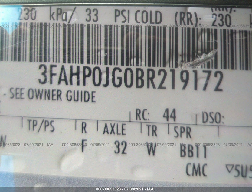 3FAHP0JG0BR219172