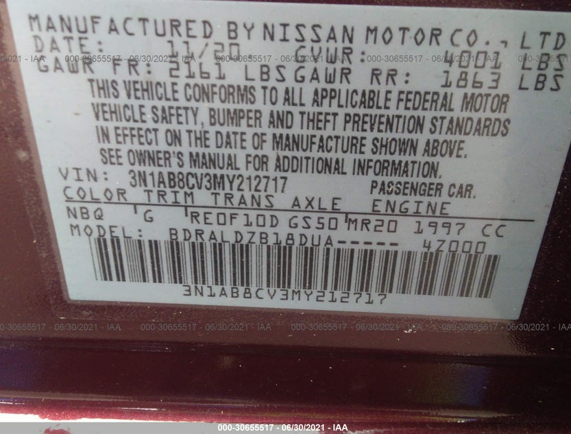 3N1AB8CV3MY212717