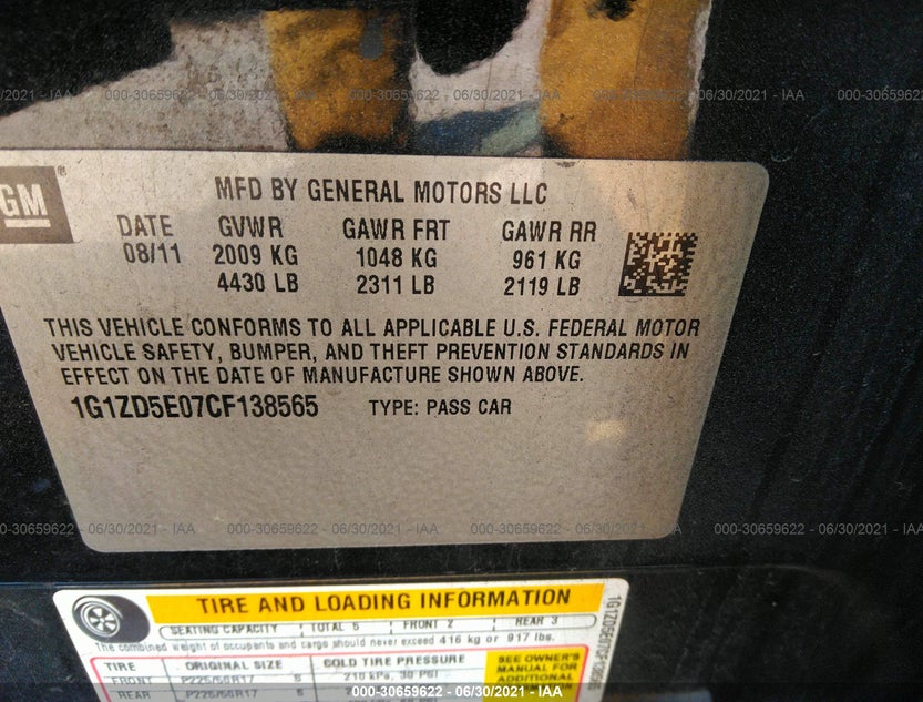 1G1ZD5E07CF138565
