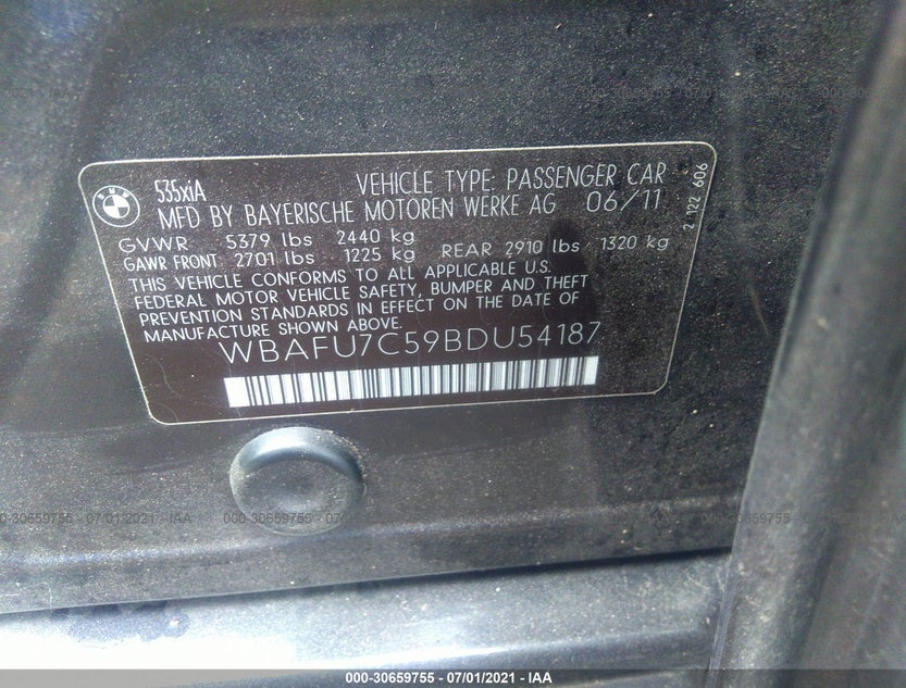 WBAFU7C59BDU54187