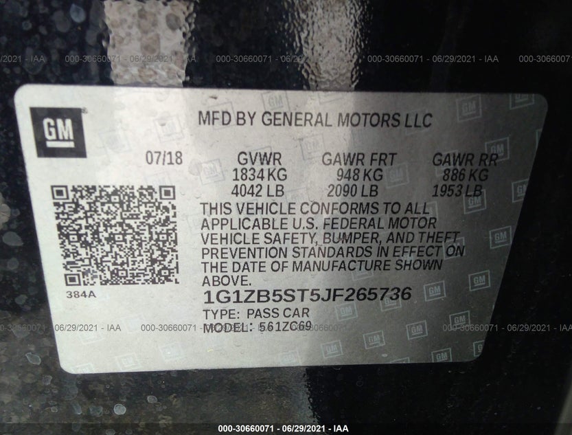 1G1ZB5ST5JF265736