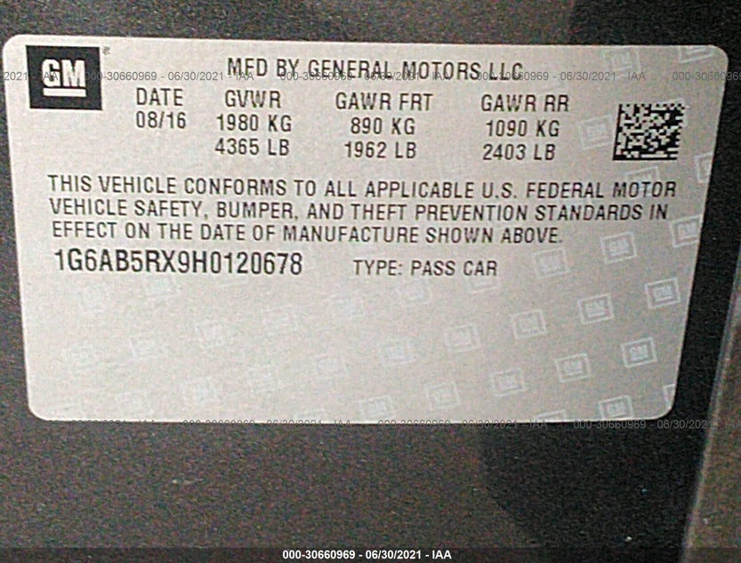 1G6AB5RX9H0120678
