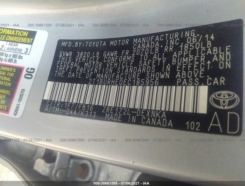2T1BURHE0EC185956