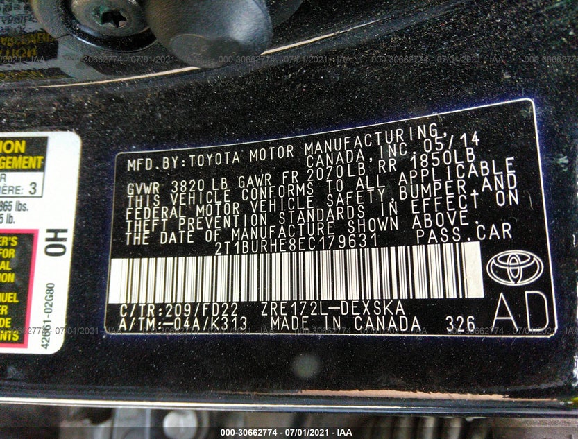2T1BURHE8EC179631