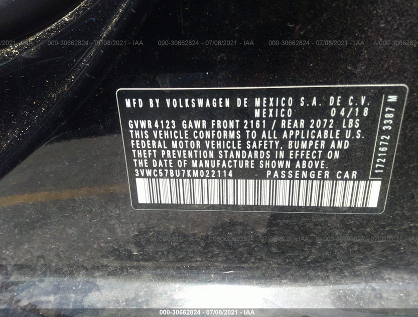3VWC57BU7KM022114