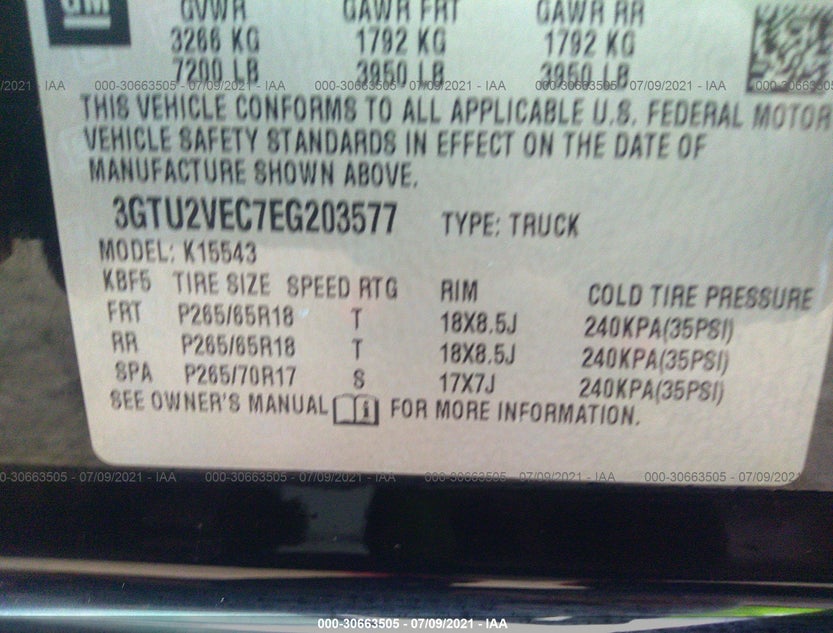 3GTU2VEC7EG203577