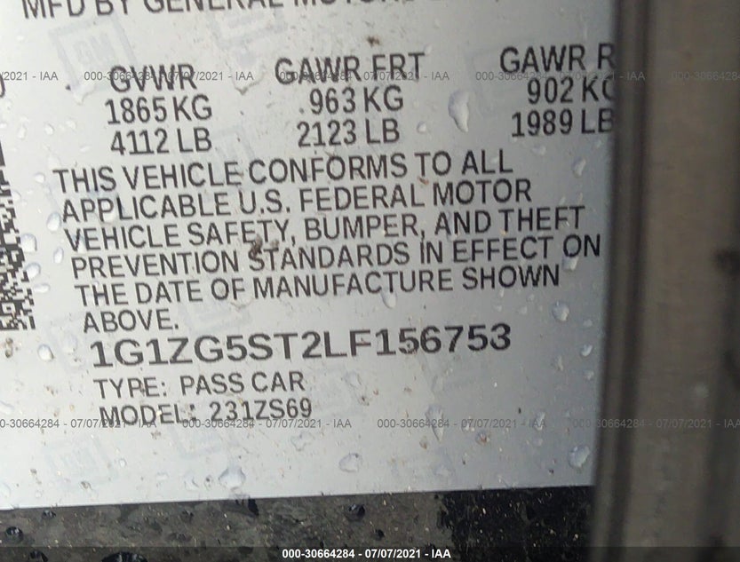 1G1ZG5ST2LF156753
