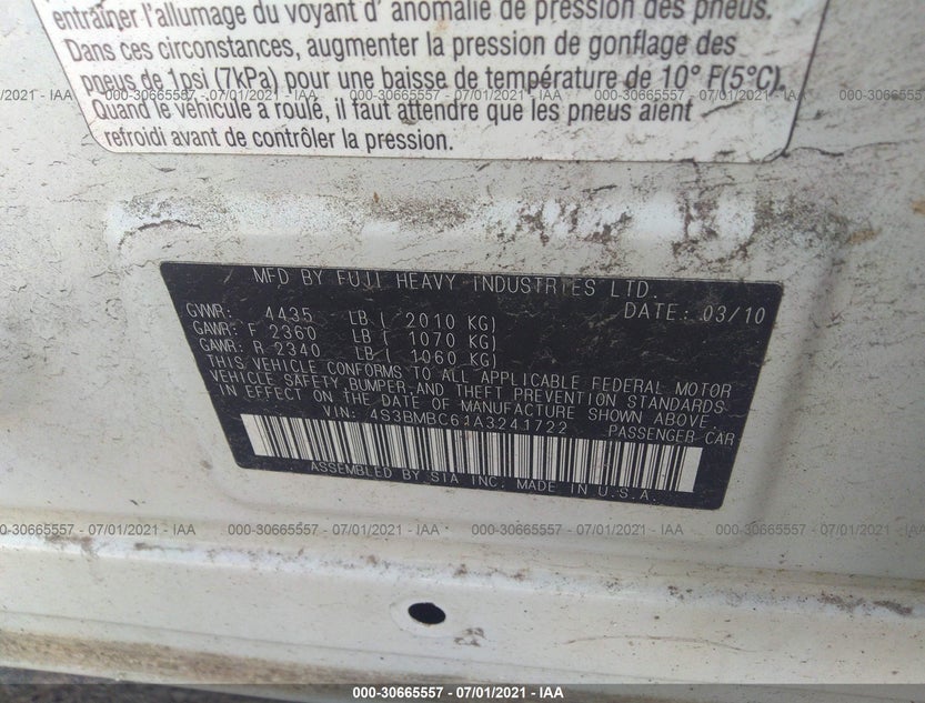 4S3BMBC61A3241722