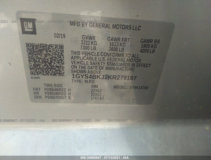 1GYS4BKJ2KR279197