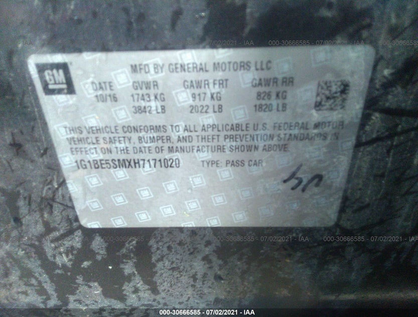 1G1BE5SMXH7171020