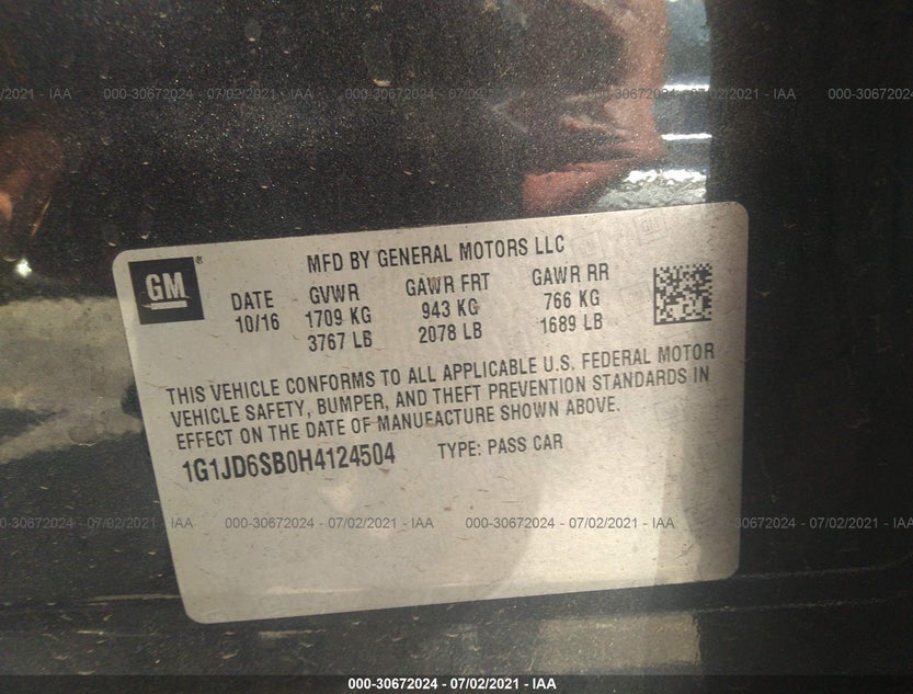 1G1JD6SB0H4124504