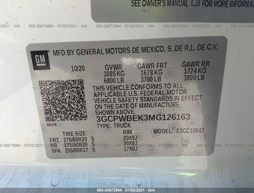 3GCPWBEK3MG126163