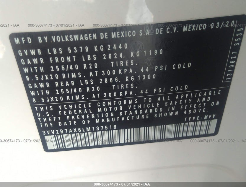 3VV2B7AX6LM137518