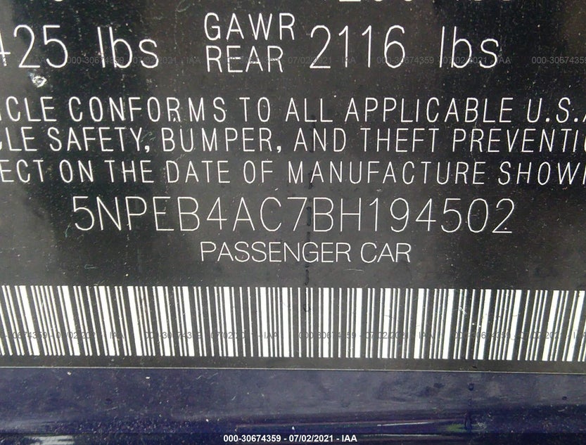5NPEB4AC7BH194502