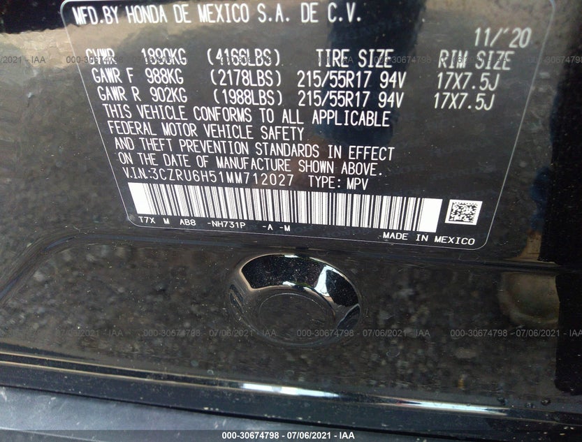 3CZRU6H51MM712027