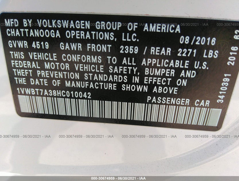 1VWBT7A38HC010042