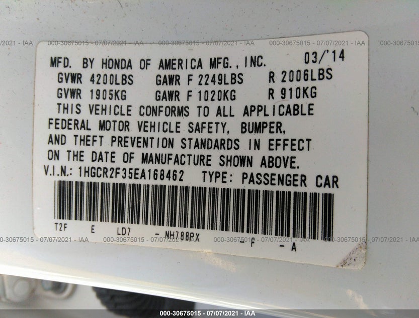 1HGCR2F35EA168462