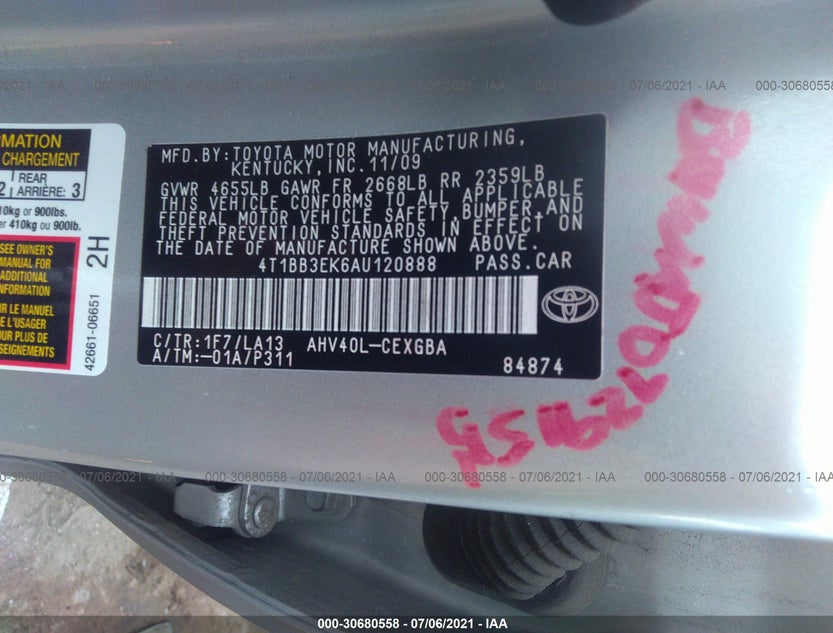 4T1BB3EK6AU120888