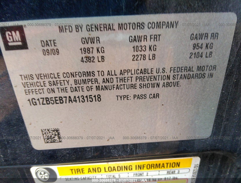 1G1ZB5EB7A4131518