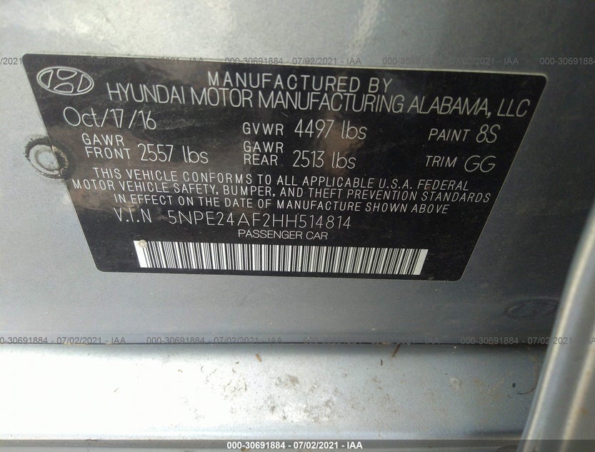 5NPE24AF2HH514814