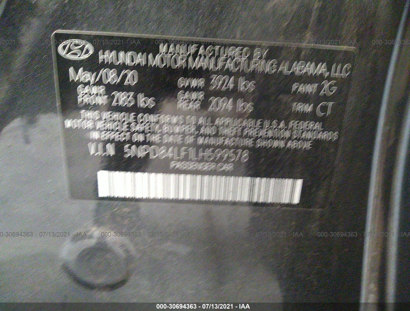5NPD84LF1LH599578