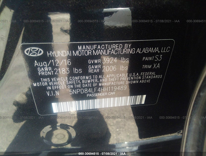 5NPD84LF4HH119489