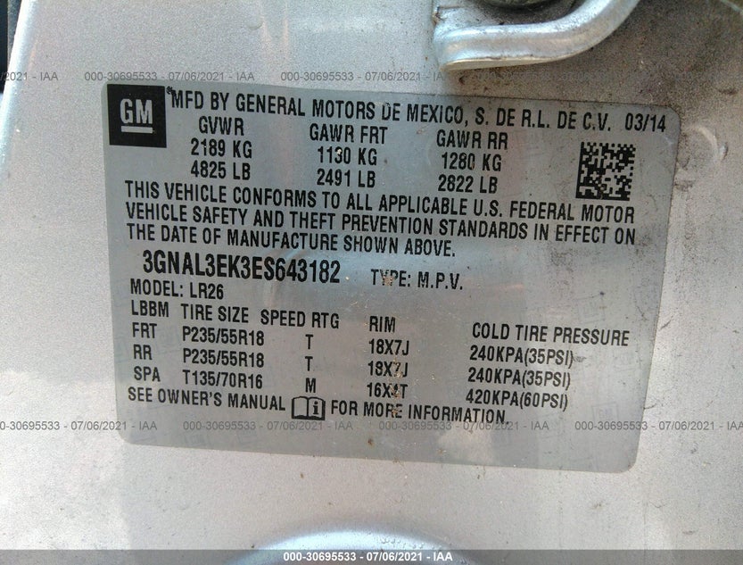 3GNAL3EK3ES643182