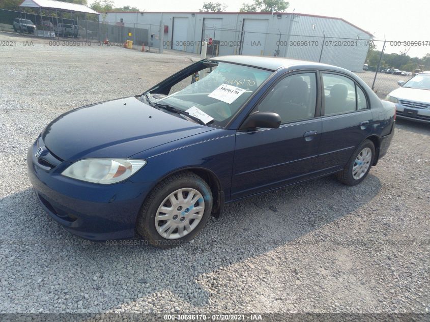 2004 Honda Civic Lx VIN: 1HGES165X4L022862 Lot: 30696170