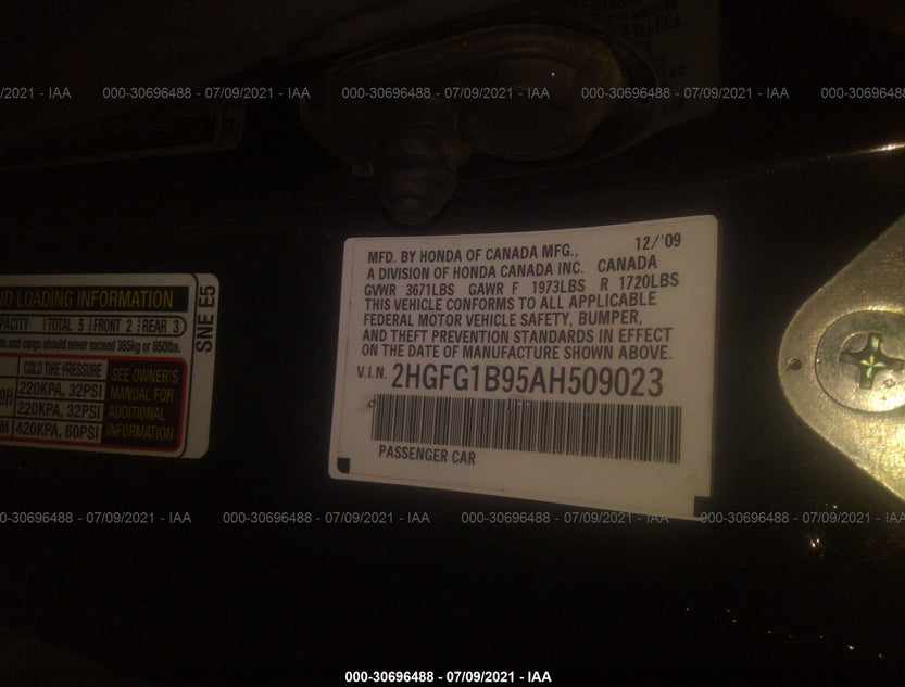 2HGFG1B95AH509023