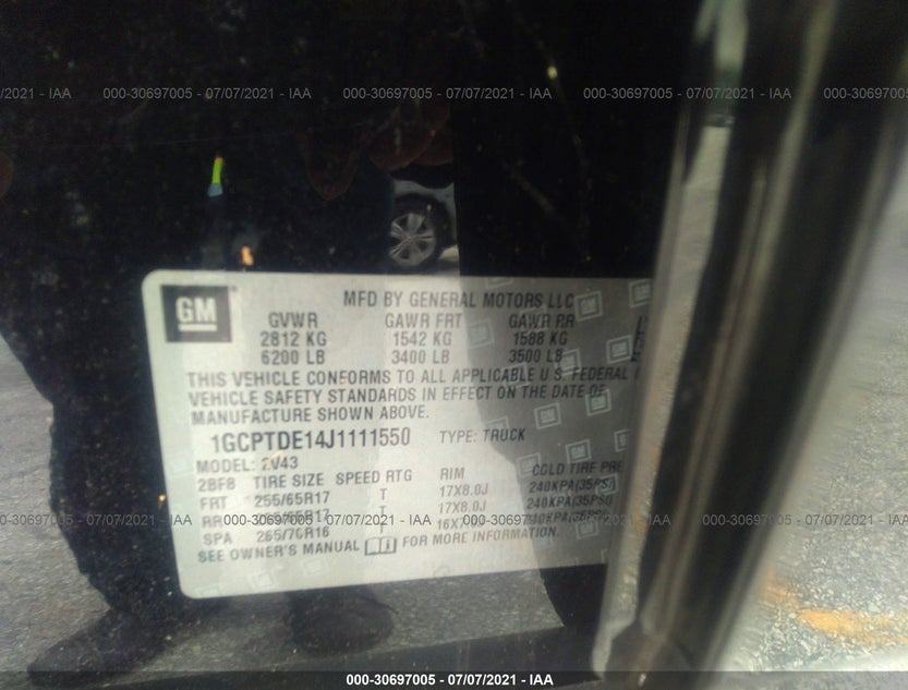 1GCPTDE14J1111550
